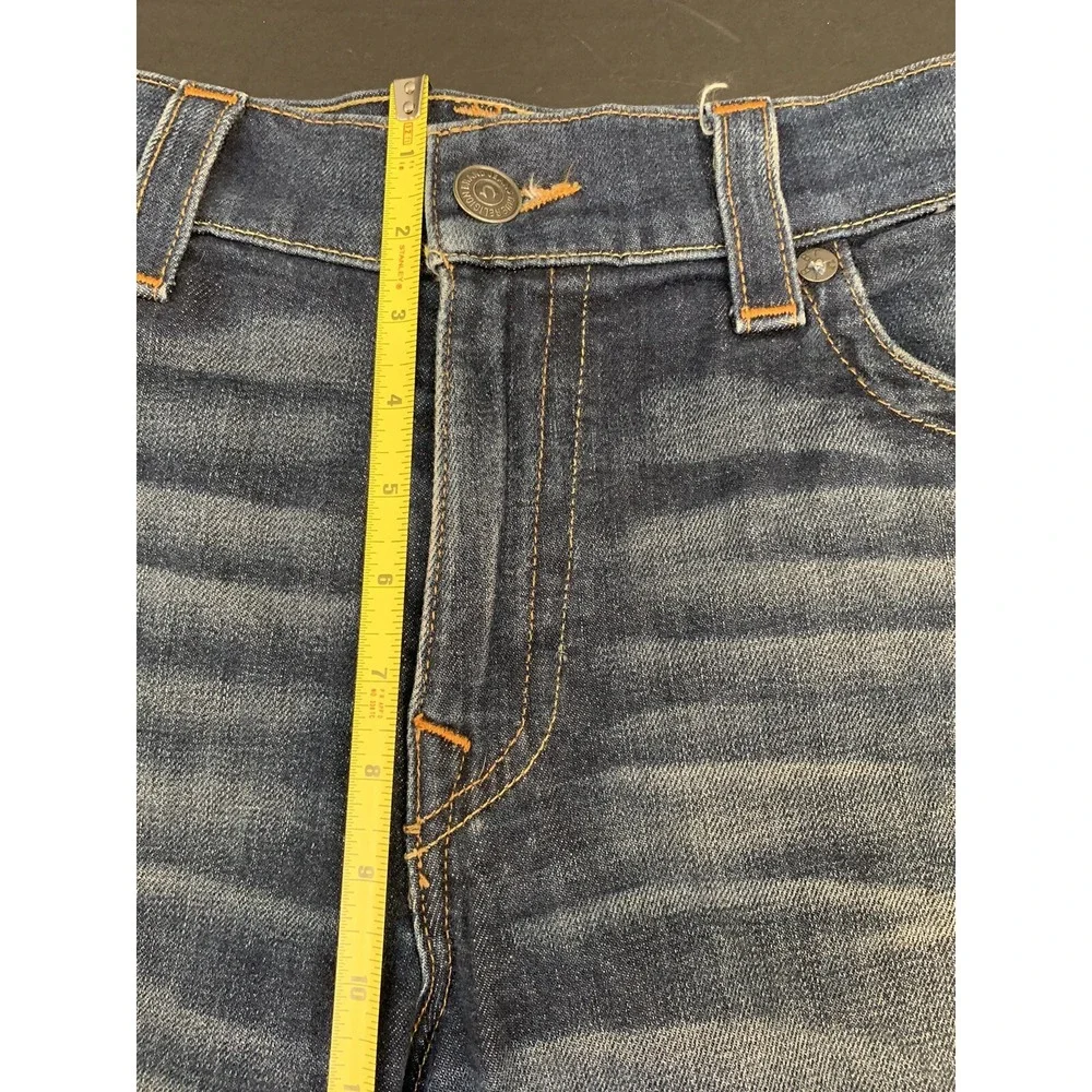 True Religion Mens Jeans Geno Relaxed Slim Blue 34 x 28 (Measured) - Read Note